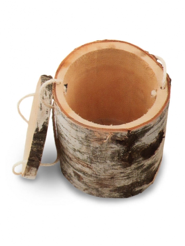 Urne boomstam - Berken hout - 4L